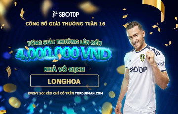 Công bố giải thưởng cao thủ soi kèo tuần 16 (08/05-14/05)