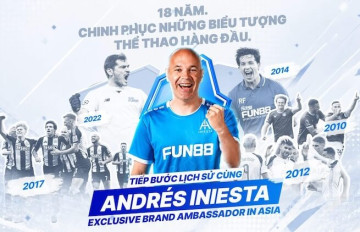 Andrés Iniesta Chính Thức Trở Thành Đại Sứ Toàn Cầu FUN88