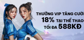 FUN88 - Thưởng Vip tăng cường 18% tại thể thao tối đa 588kĐ