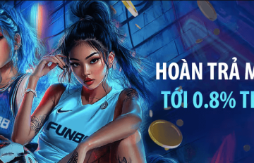 FUN88 hoàn trả mỗi ngày thể thao lên đến 0,8%