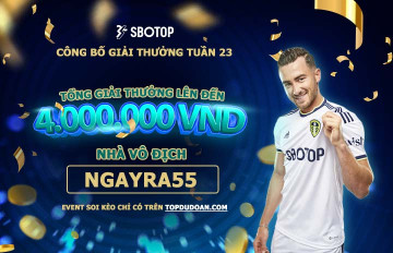 Công bố giải thưởng cao thủ soi kèo tuần 23 (26/06-02/07)