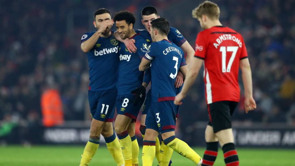 Hình ảnh đối đầu West Ham United vs Southampton